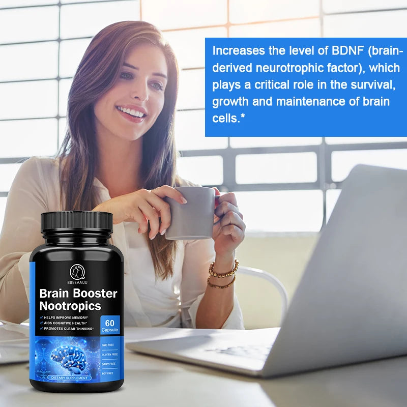 Phosphatidylserine Capsule for Memory and Focus Smarter Brain Health Nootropics Supplement