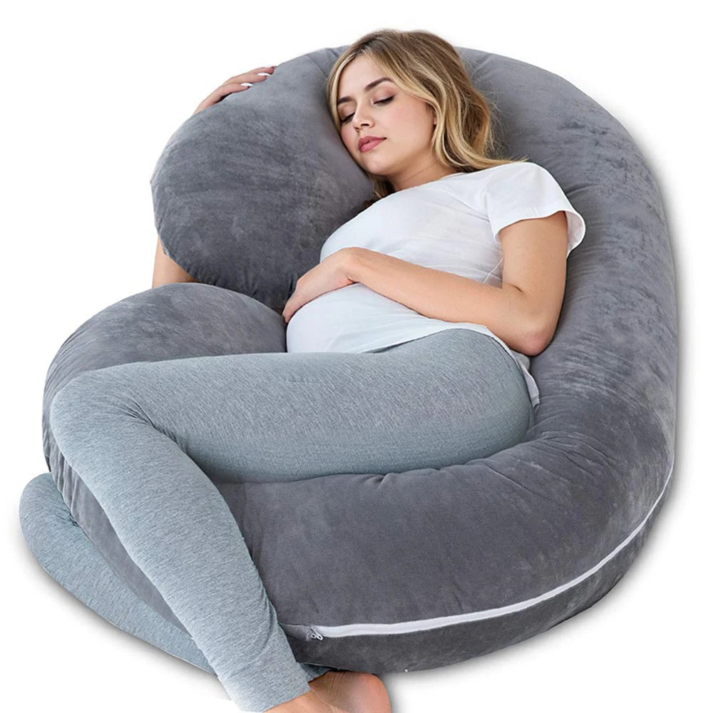 Pregnancy Pillows for Sleeping, G Shaped Full Body Maternity Pillow with Removable Cover
