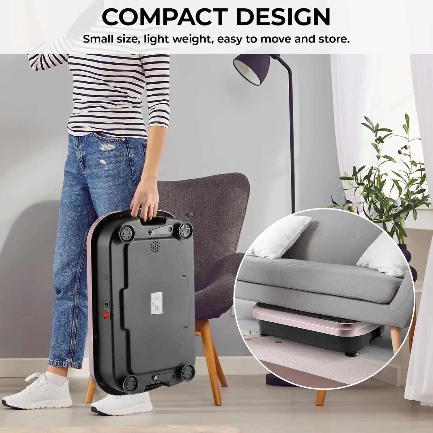 Vibration Plate,Fitness Vibration Board for Home,Full Body Exercise Machine