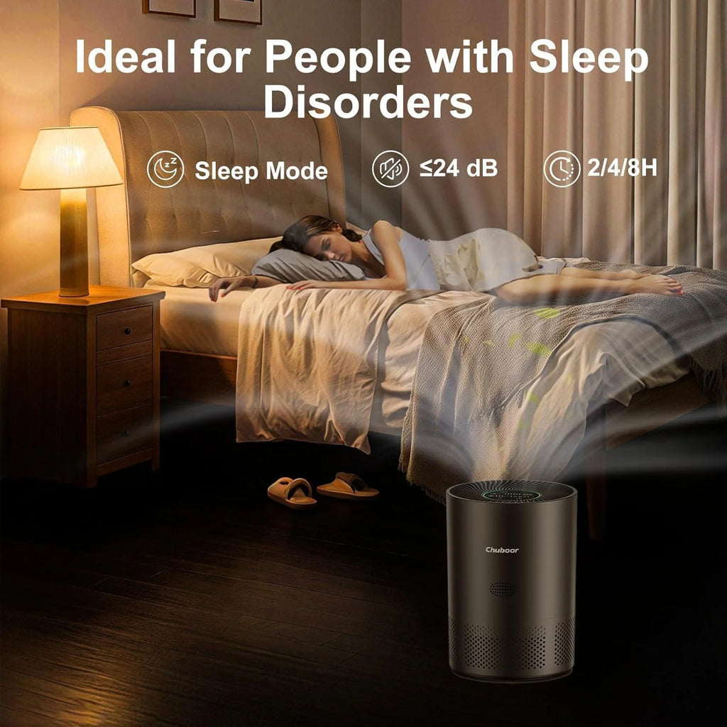 Air Purifier for Home Allergies in Bedroom Covers Up to 360 ft² H13 Filter Effectively Removes Odor