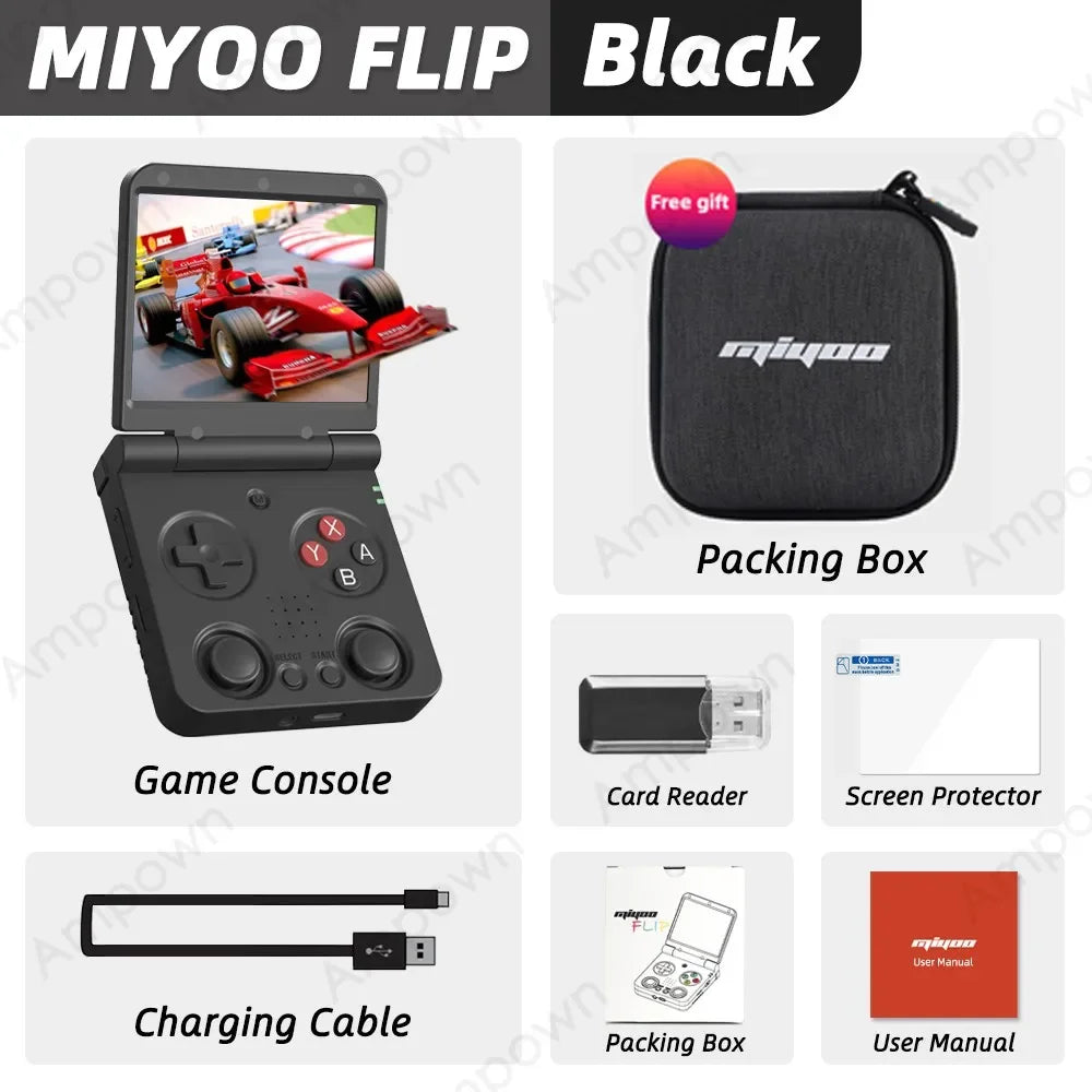 Handheld Game Players 3.5''IPS Screen Linux System Onion OS Video Game Consoles Free Storage Bag