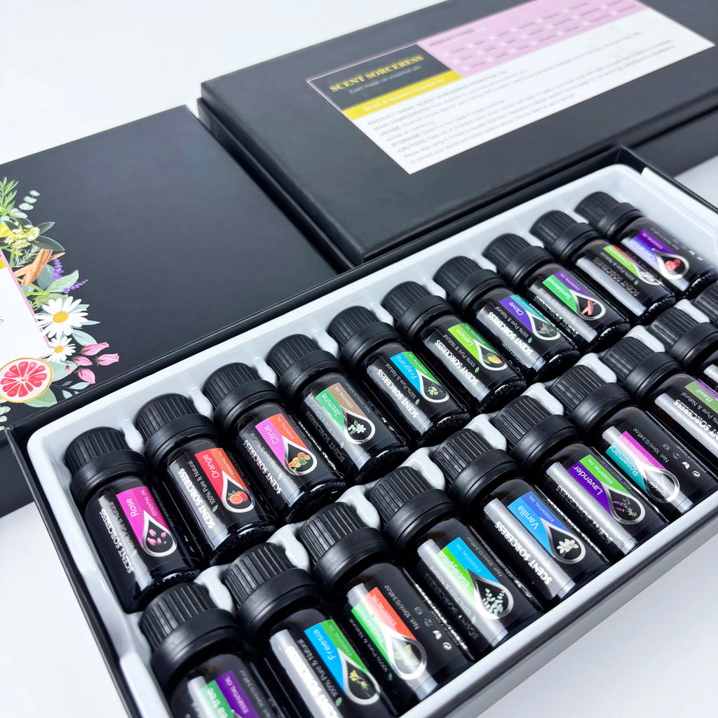 20pcs/set Black Classic Essential Oil Set