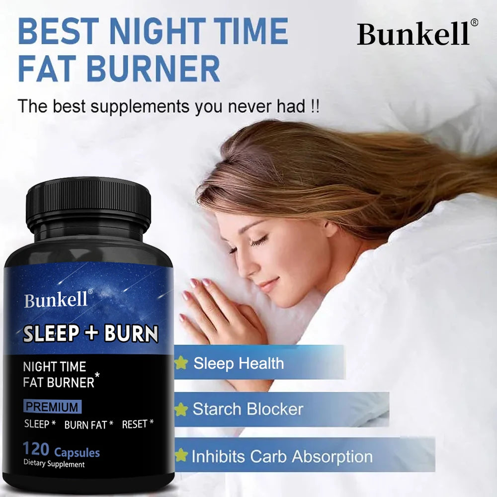 Night Fat Burner and Sleep Supplement - Boost Metabolism and Burn Fat Effectively,Melatonin Sleep Aid