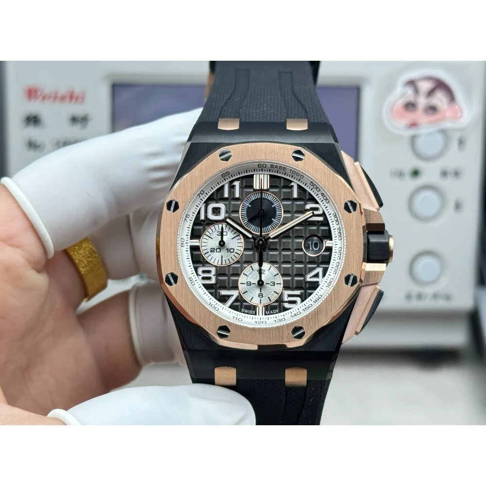 2026 New A+ Top-Tier Reissue Watch Rose Gold Chronograph