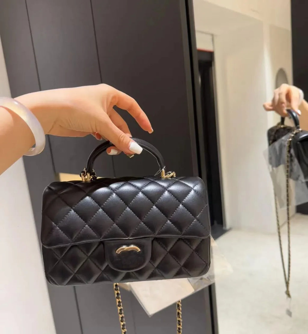 Top Cowhide Flap Luxury Bags With Handle Designer Bag Quilted Wallets