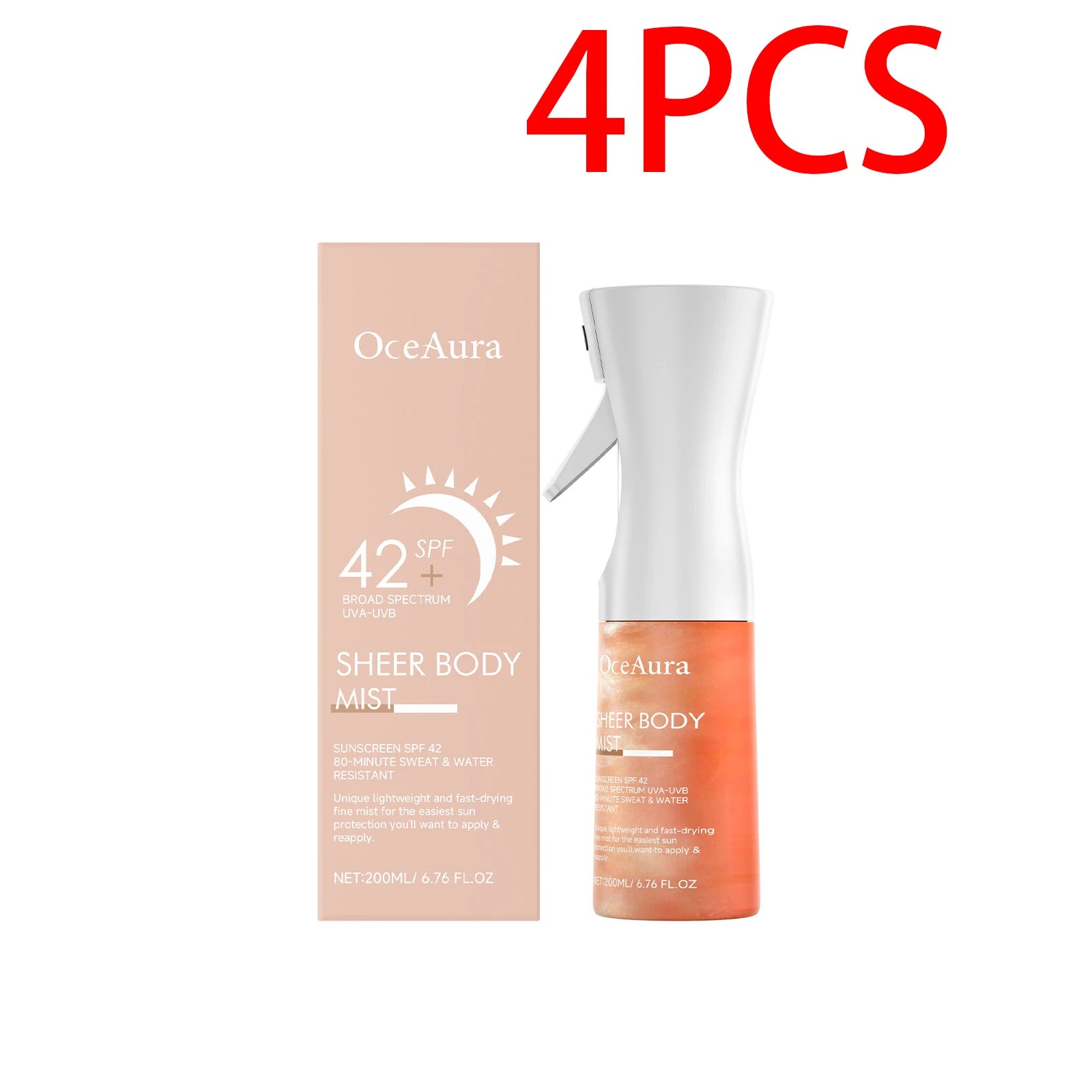 Sunscreen Spray Hyaluronic acid Body Sun Block Isolation Mist Lasting UV Protector