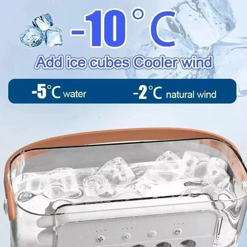 3 In 1 New Fan AIr Conditioner Household Small Air Cooler LED Night Light Portable Humidifier Air