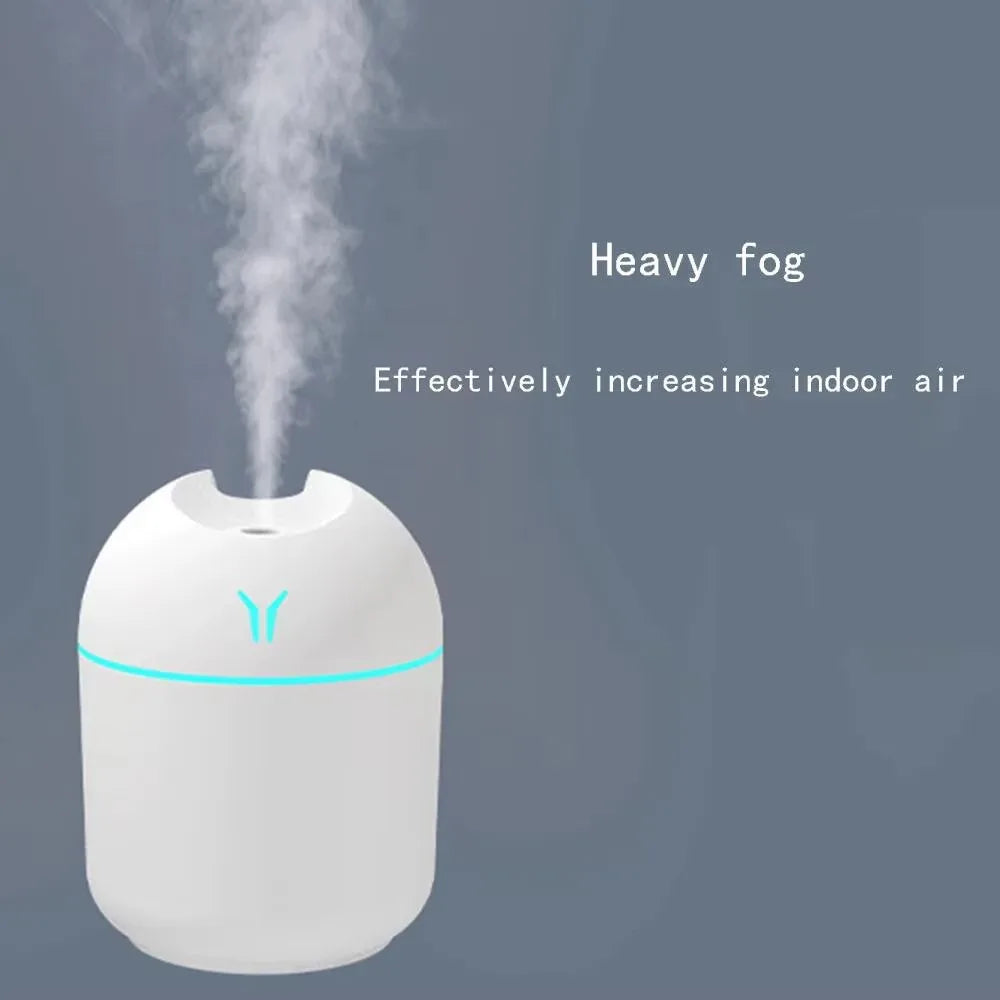 Portable USB Mini Humidifier & Essential Oil Diffuser - 2-in-1 Ultrasonic Air Vaporizer