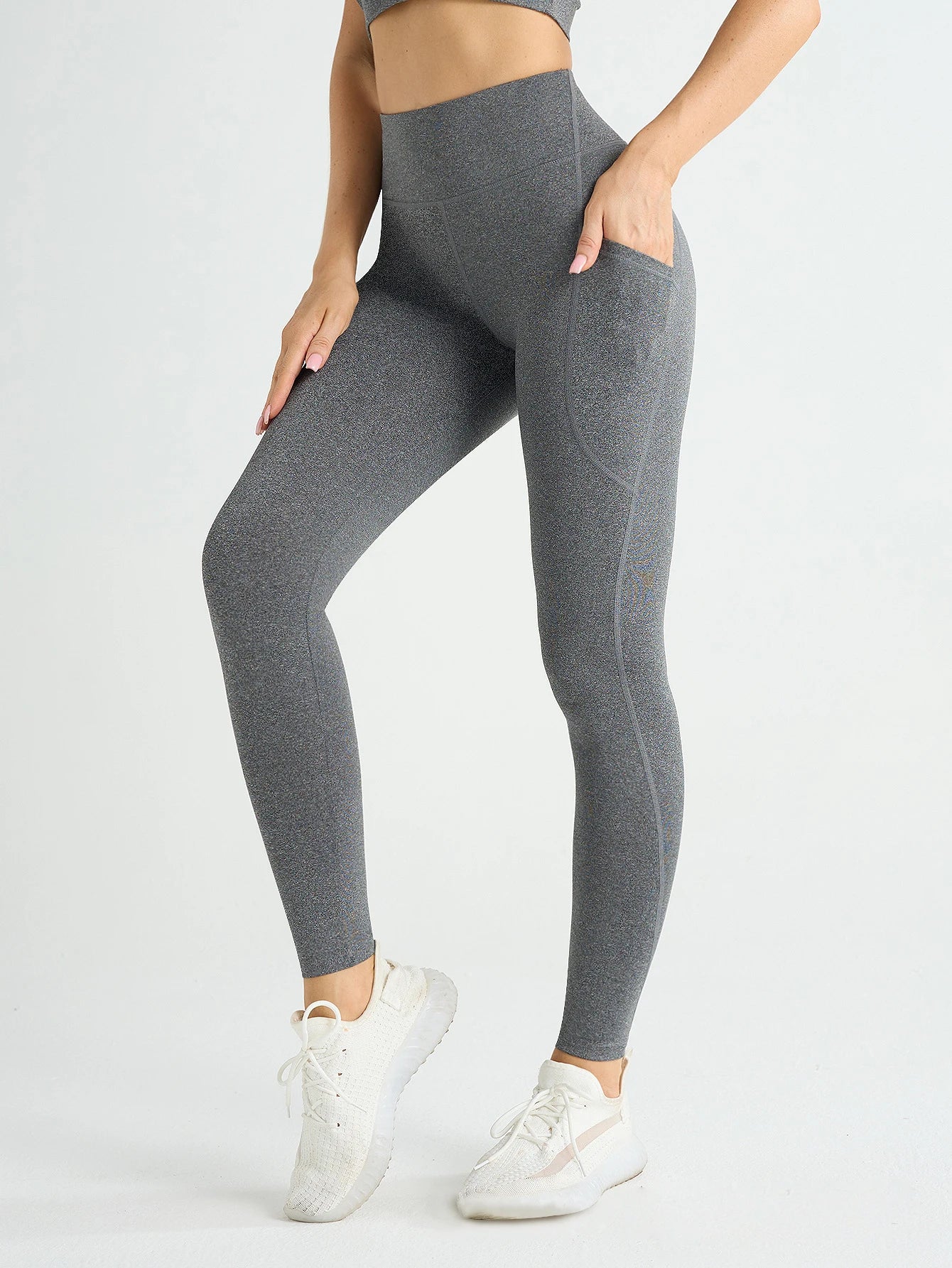 New High Waist Women's Leggings Stretch Yoga Pants Tights With Pockets Push Up Fitness