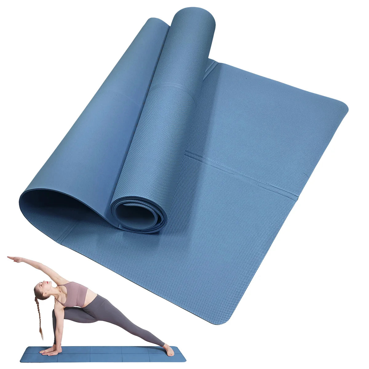 4MM Thick Yoga Mats Anti-slip Sport Fitness