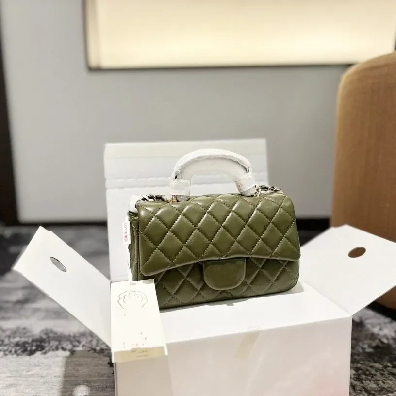 Top Cowhide Flap Luxury Bags With Handle Designer Bag Quilted Wallets