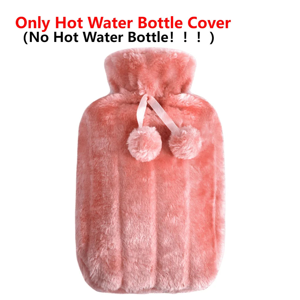 2L Hot Water Bottle Soft Cover Large Capacity Hot Water Bag