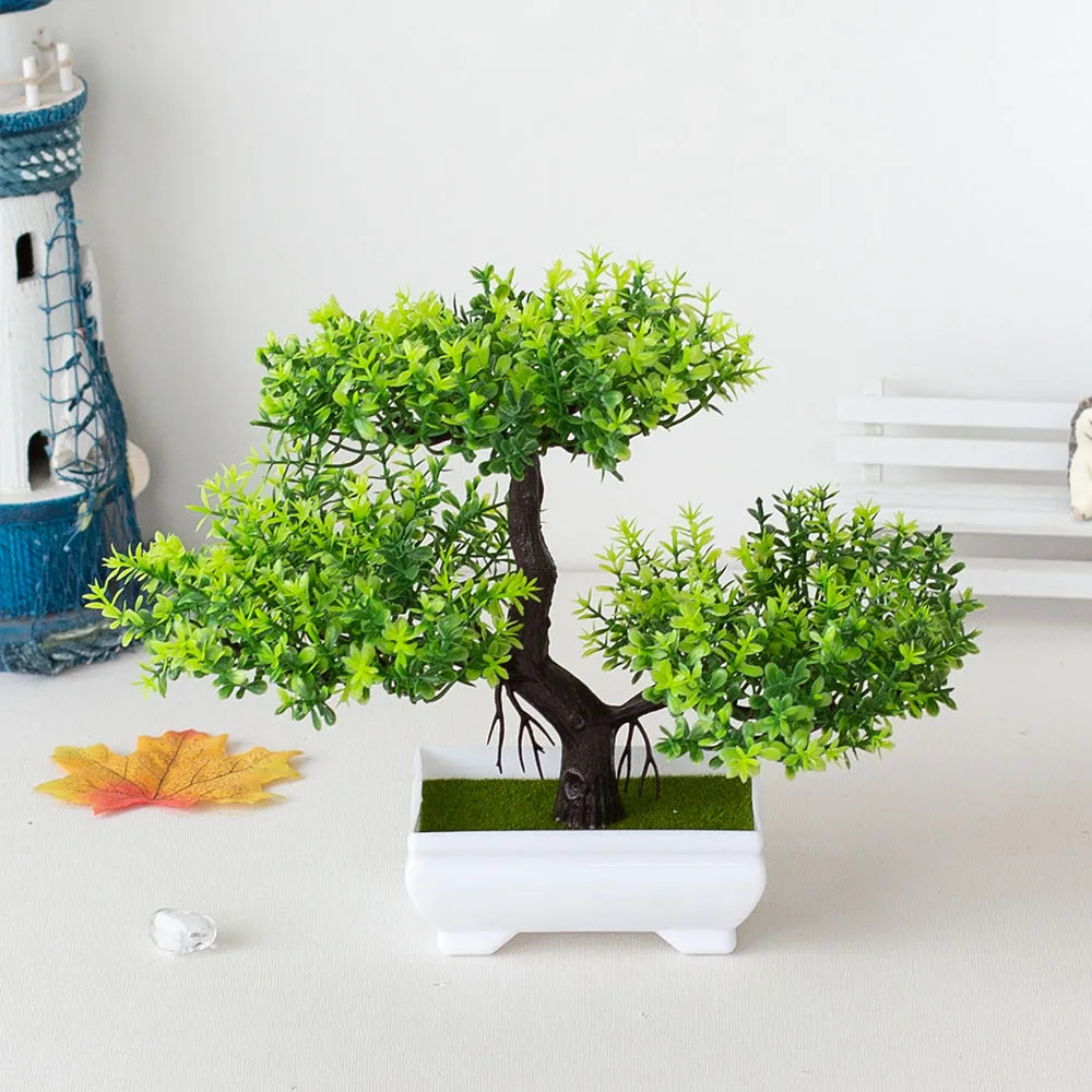 Artificial Plants Decoration Potted Bonsai Small Tree Pot Fake