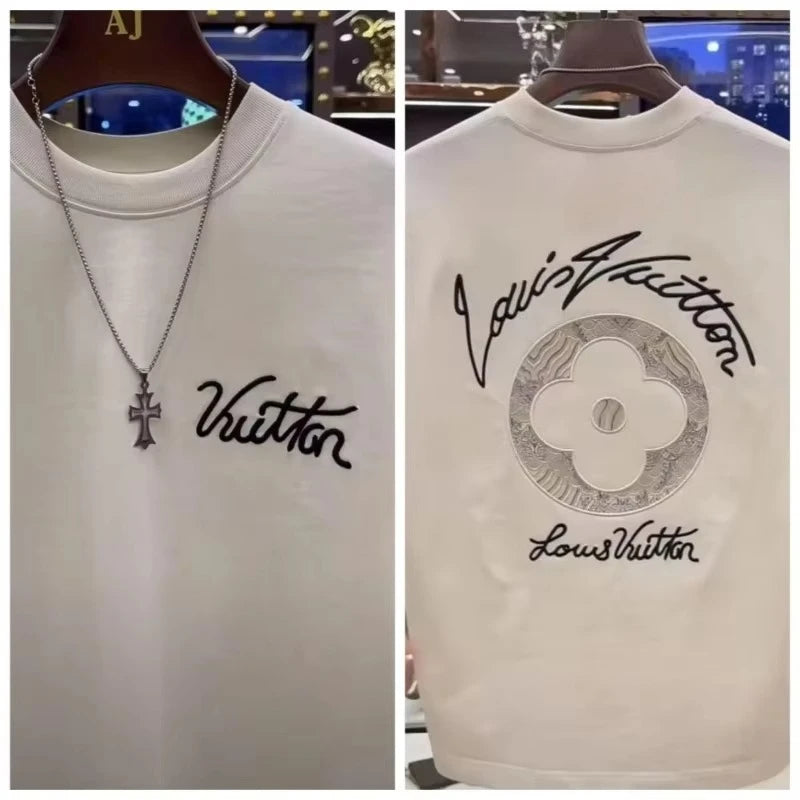 Cotton Shirt High Quality Harajuku Short Sleeve O-Neck T-shirt