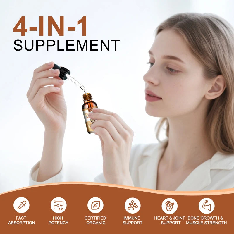 D3K2 Vitamin D and K with Omega 3 Supports Calcium Absorption, Bone, Immune and Heart ,Joint Health