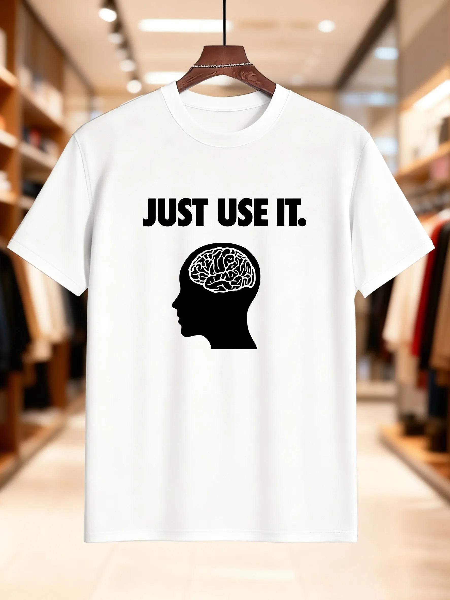 Graphic Print Short Sleeve T-Shirt Artistic Design 100% Cotton Breathable Tee Casual Streetwear