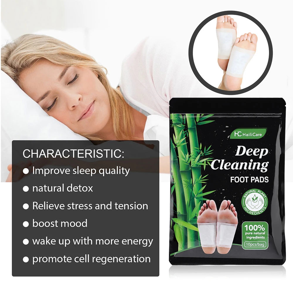 Detox Foot Patches 10PCS Natural Herbal Detox