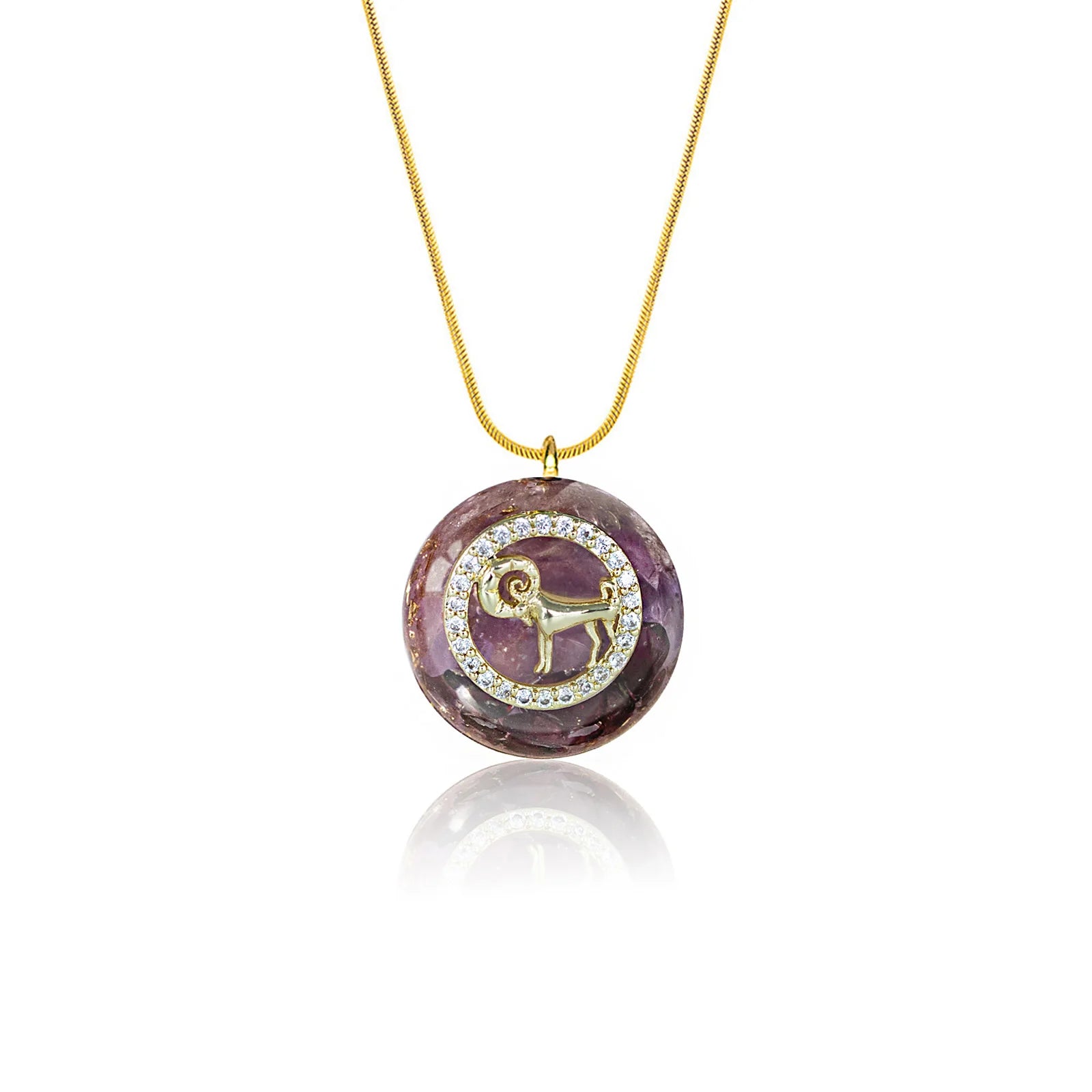 Orgonite Pendant Malachite Energy Necklace