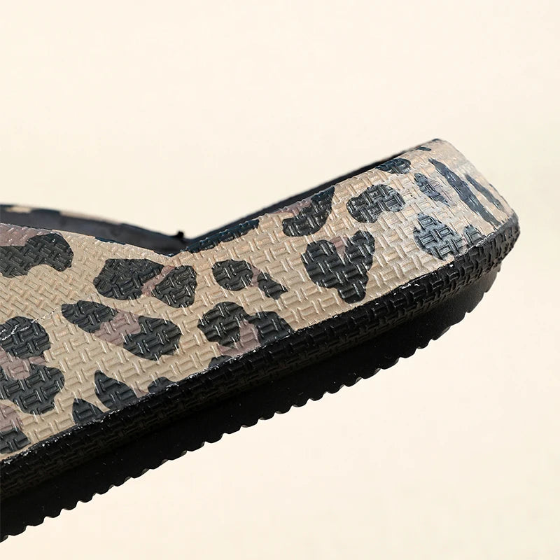 Comfort Flip-Flop Leopard Soft Thick-Soled Cloud