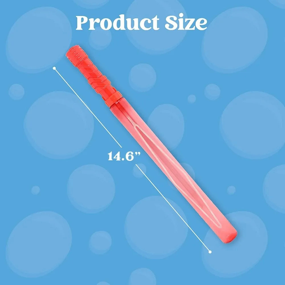 24 Pack 14.6'' Big Bubble Wands Bulk for KidsSummer Toy OutdoorActivity Bubbles Party Favors Supplies