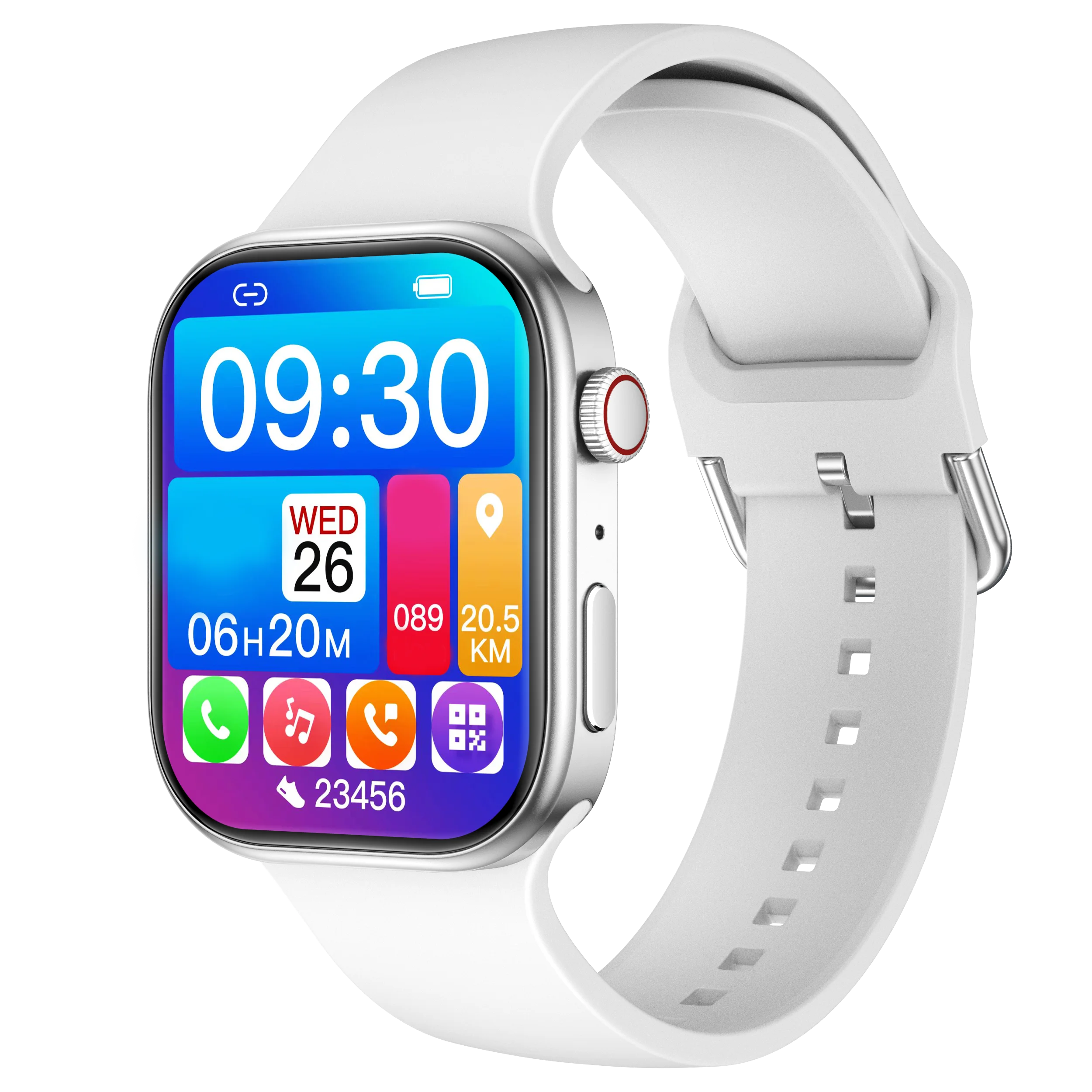 2026 Smart Watch 1.83" HD Screen Bluetooth Call Heart Rate Monitoring 120+ Sports Modes Waterproof