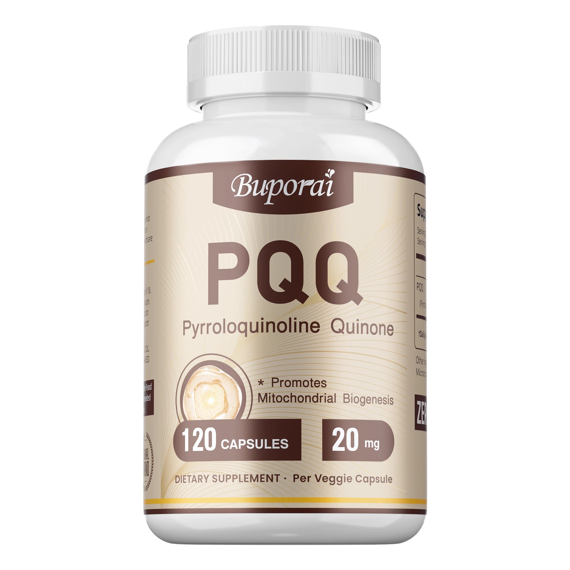 PQQ - Mitochondrial Support, Improve Sleep, Heart Health, Cognitive Function - 120 Capsules