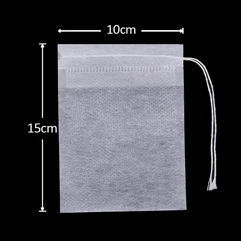 600/50PCS Disposable Tea Filter Bags Non-woven Fabric Teabags With String Kitchen Teaware Coffee Loose Tea Spice Bag