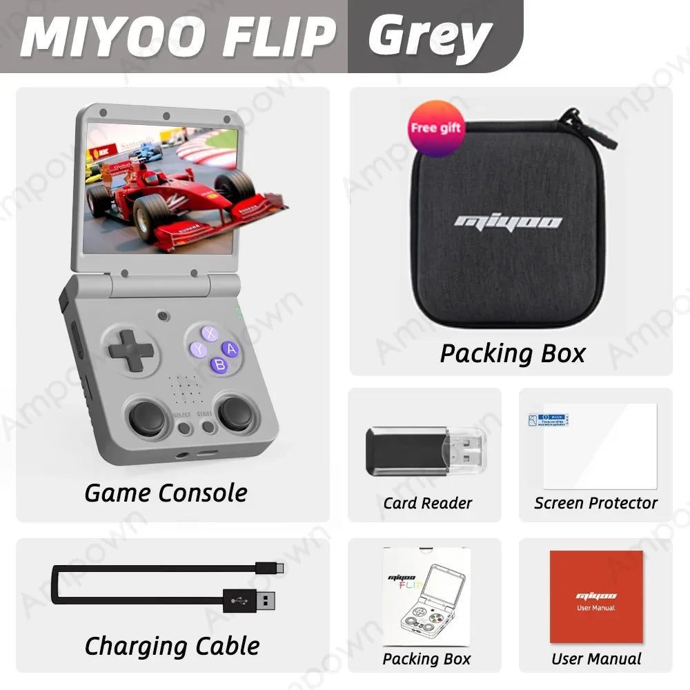 Handheld Game Players 3.5''IPS Screen Linux System Onion OS Video Game Consoles Free Storage Bag