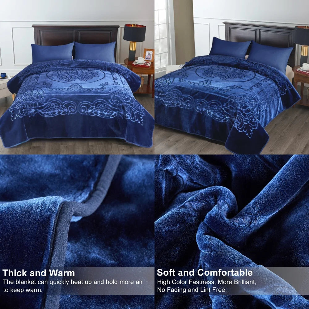 Blanket Thick Mink Weighted Blanket 7 Colors for Comfortable Sleep