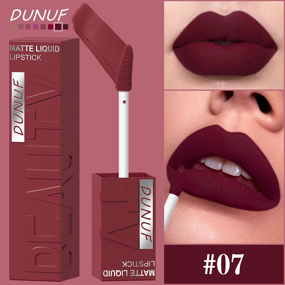 Matte Velvet Lipstick Lip Gloss Waterproof Smooth Long-Lasting