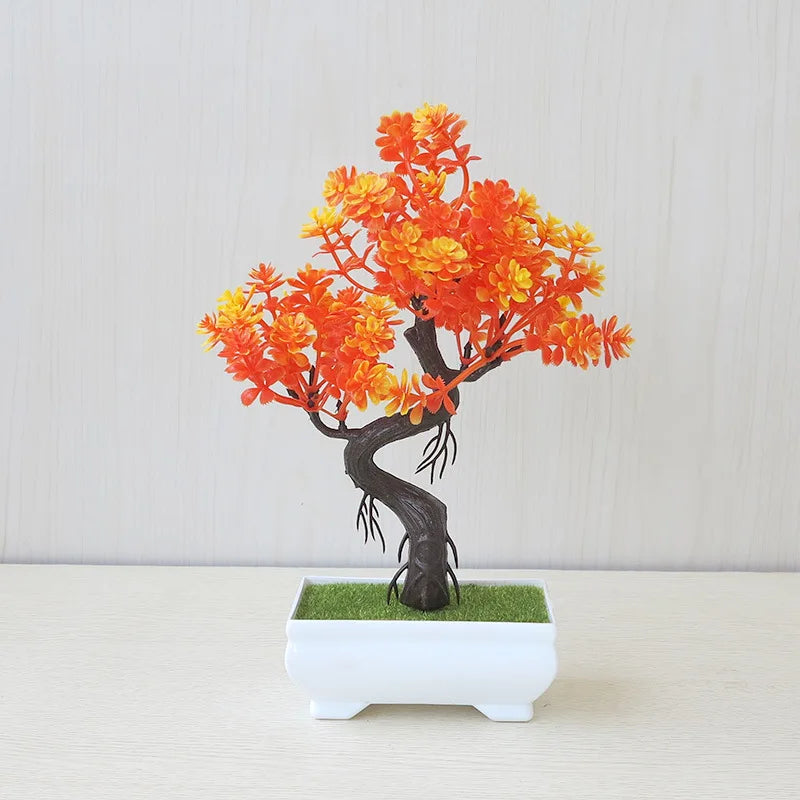 Artificial Plants Decoration Potted Bonsai Small Tree Pot Fake