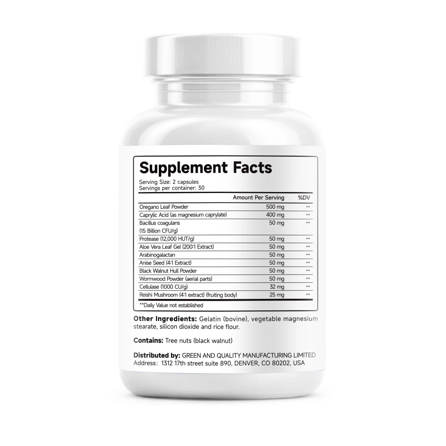 Candida Cleanse - Gut & Colon Support (60 Capsules)