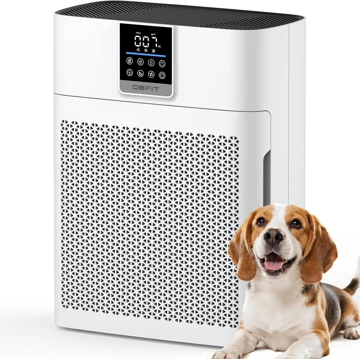 Large Room Air Purifier up to 2180 Sq Ft with HEPA Filter, PM2.5 Sensor, Washable Pre-Filter for Pet Hair, Odor, Smoke