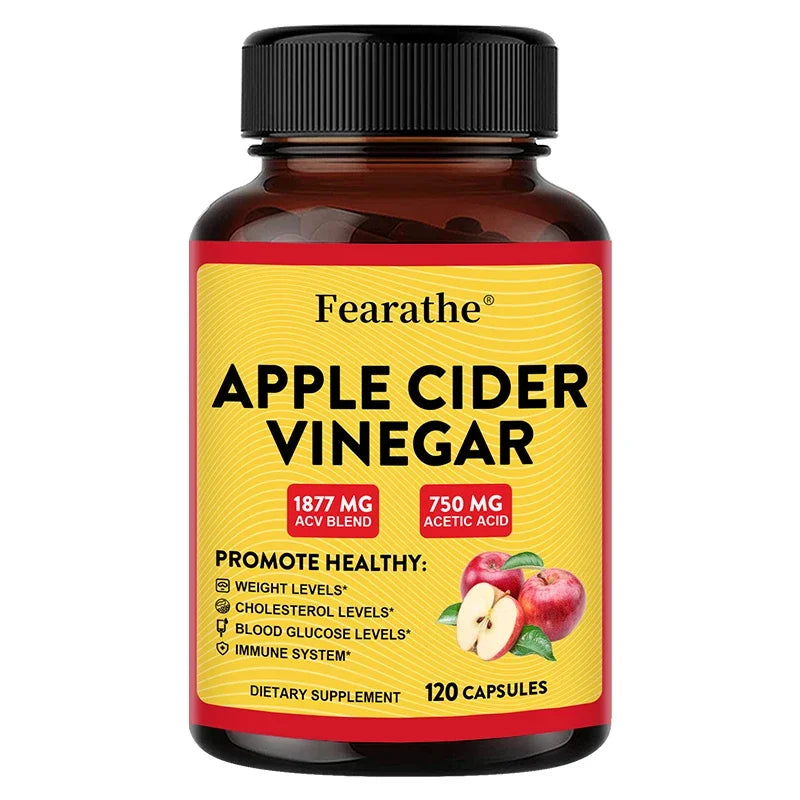Organic Apple Cider Vinegar Capsules, Detox Cleanse, Weight Management, Ketogenic Diet for Men and Women