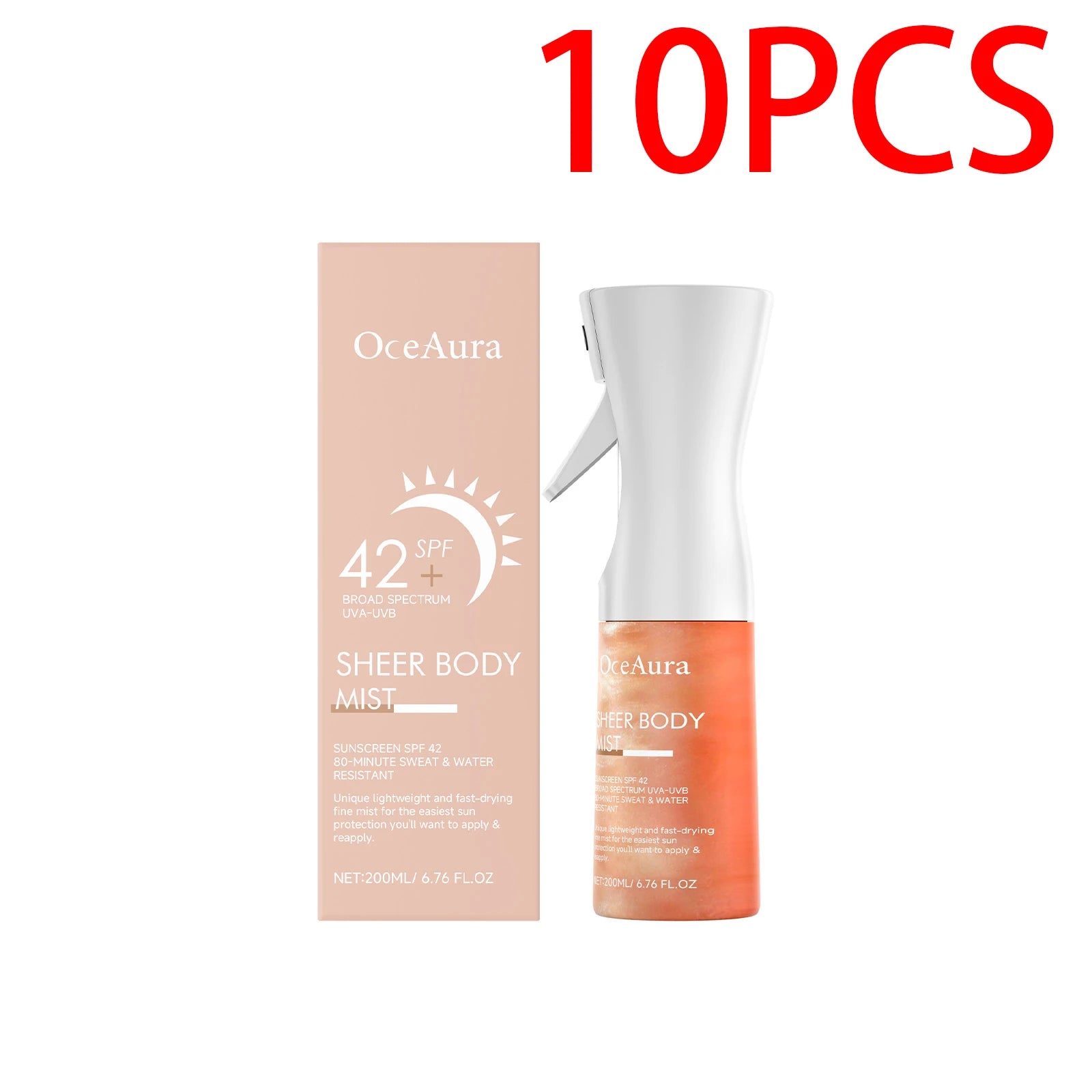 Sunscreen Spray Hyaluronic acid Body Sun Block Isolation Mist Lasting UV Protector