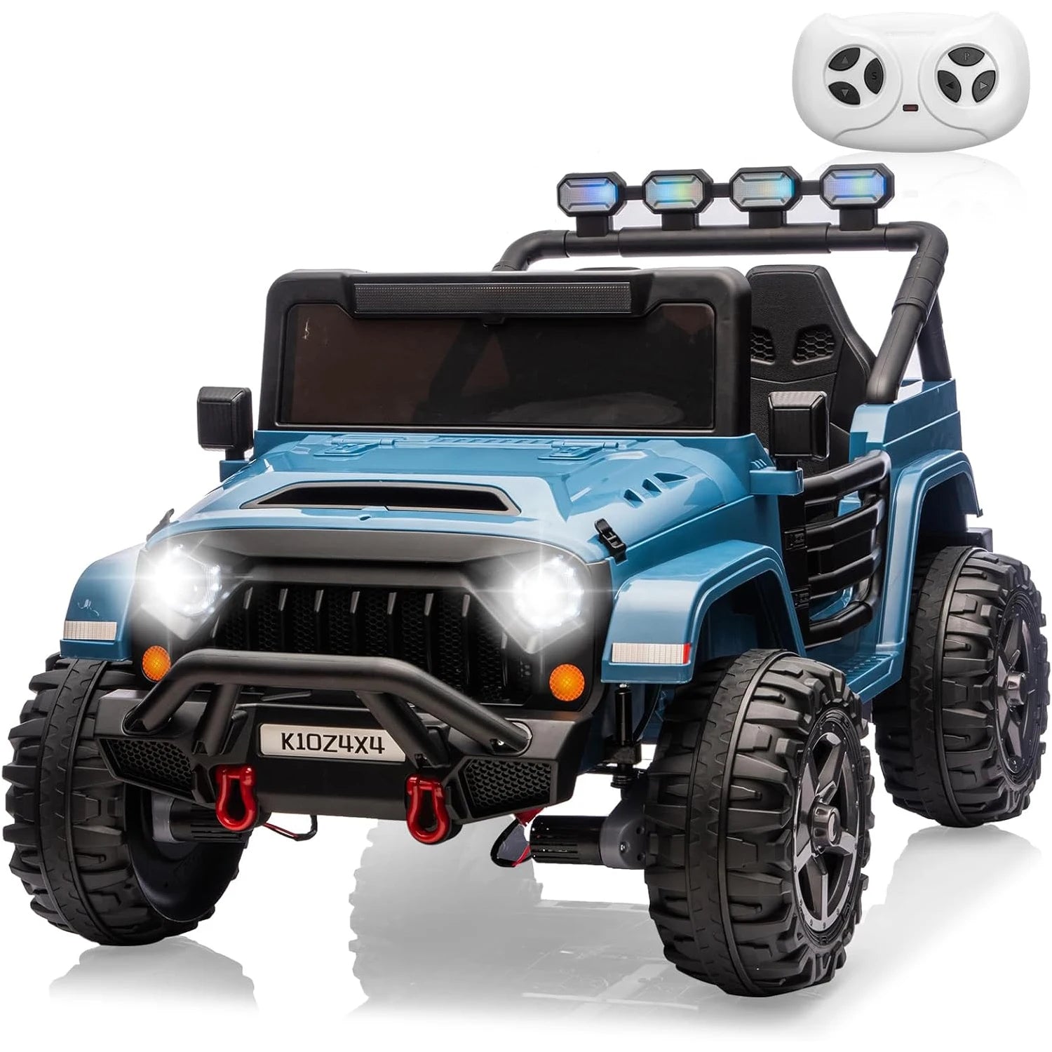 2 Seater , 24V Electric Toys w/Remote Control,4 Powerful Motors, 4WD/2WD, 3 Speeds, Led Lights, Bluetooth,