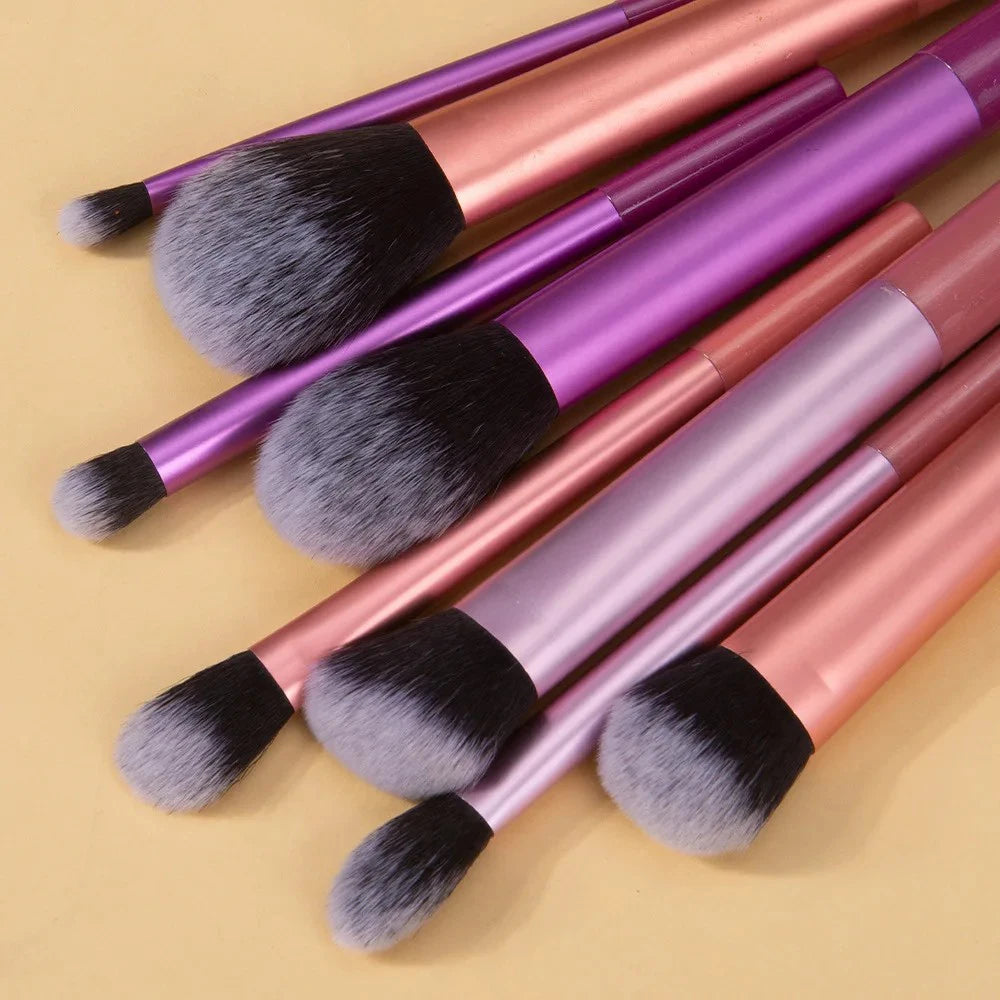 Makeup Brush Kit Soft 8pcs Synthetic Hair Make Up Brushes