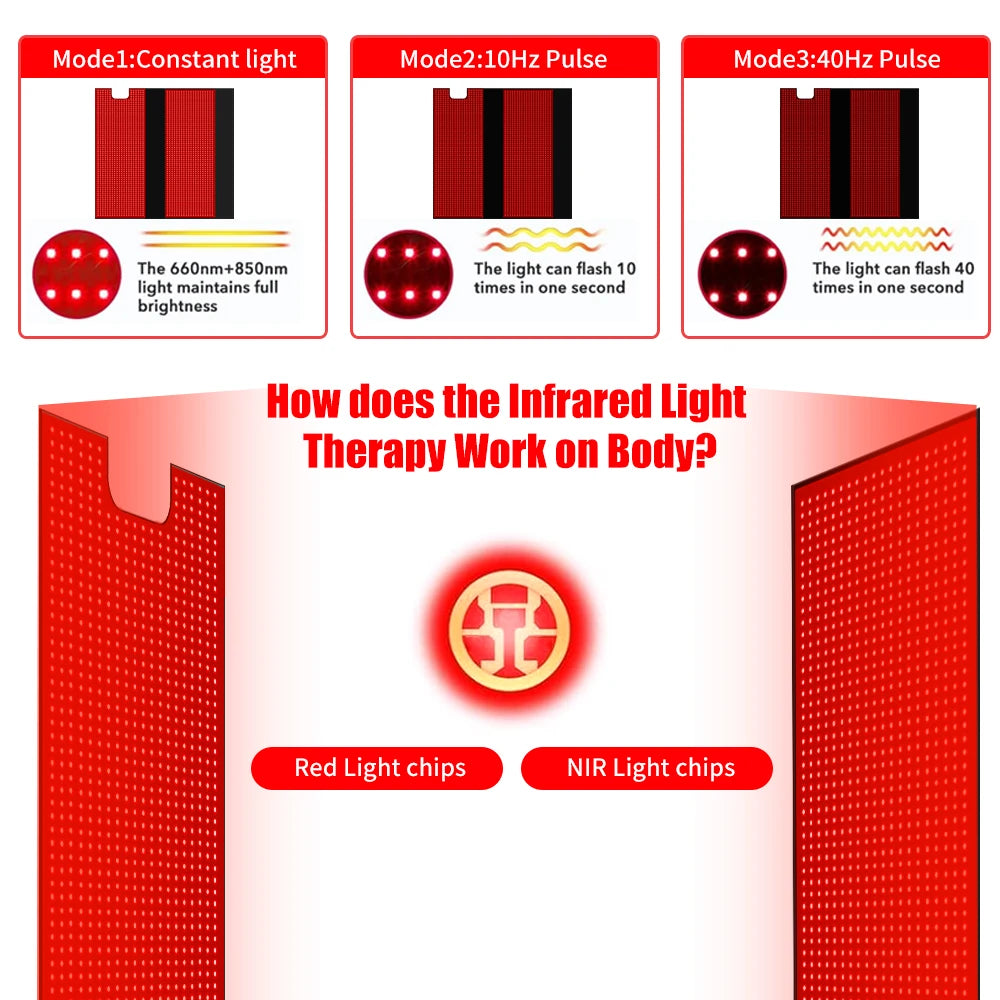 71" Red Light Sleeping Bag Full Body Relax Led Red Light Blanket Whole Body Led Infrared Sleeping Bag Red Light Mat