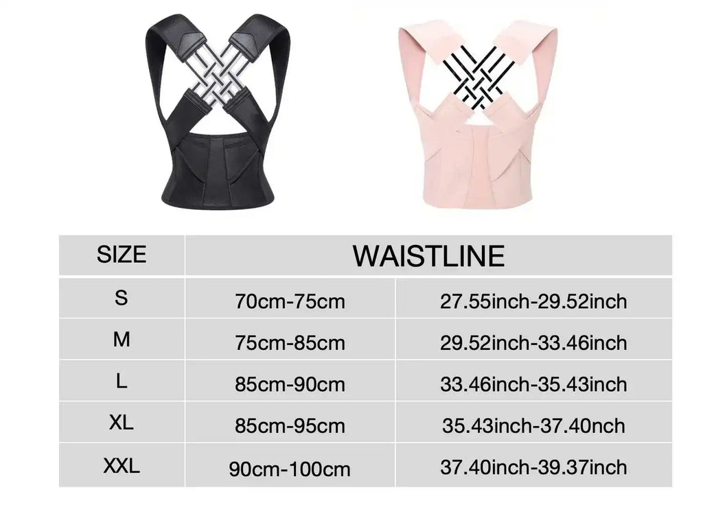 Back Brace Posture Corrector for Women and Men, Shoulder Back Support Upper and Lower Pain Relief