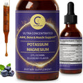 60ML Potassium Magnesium Supplement Liquid - Magnesium Complex & Potassium 99mg,Calcium, Vitamin D3, Zinc