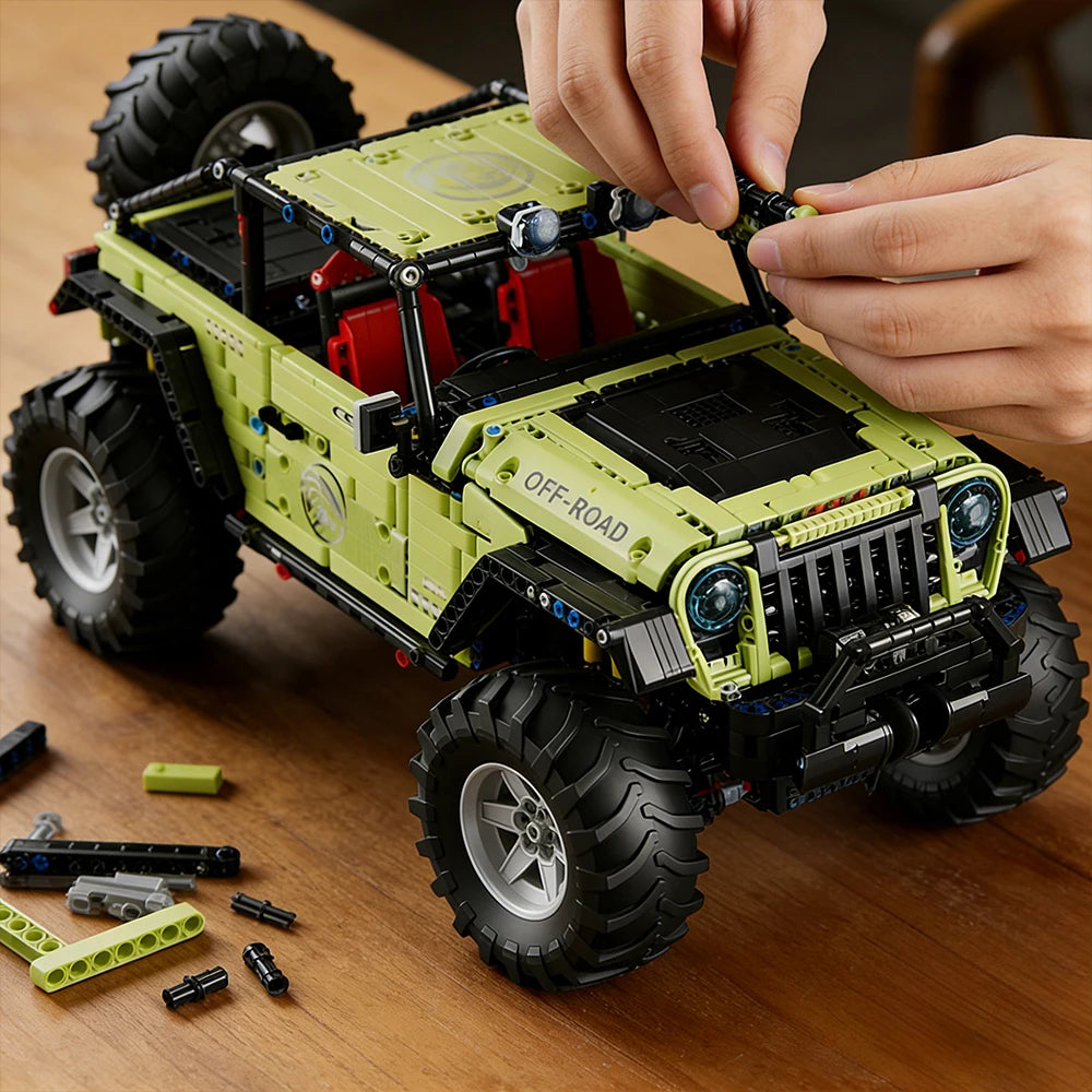 1:8 Scale Heavy-Duty Off-Road Sports Car Building Blocks Set 2680 PCS DIY Technical Vehicle Model Bricks Kit