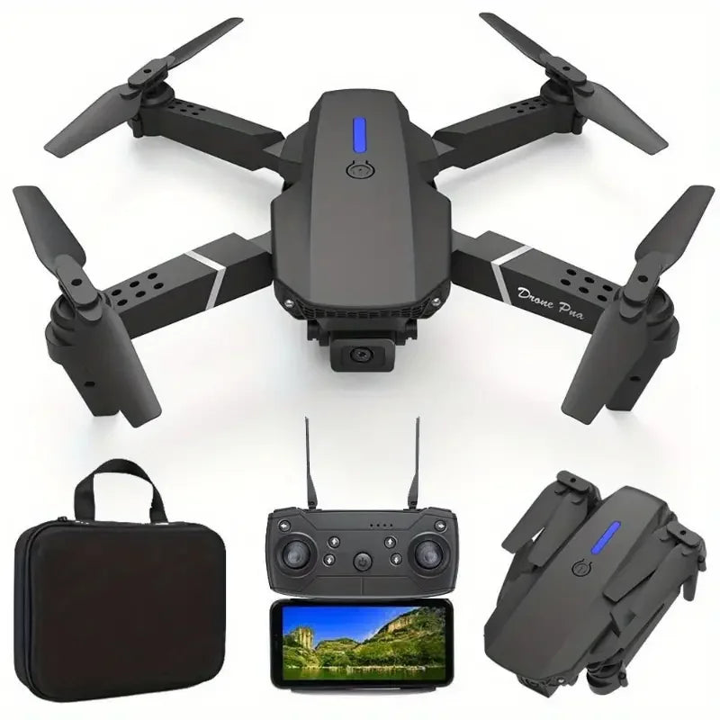 2025 E88Pro RC Drone 4K Professinal With 3 Battery 1080P Wide Angle HD Camera Foldable Helicopter WIFI FPV