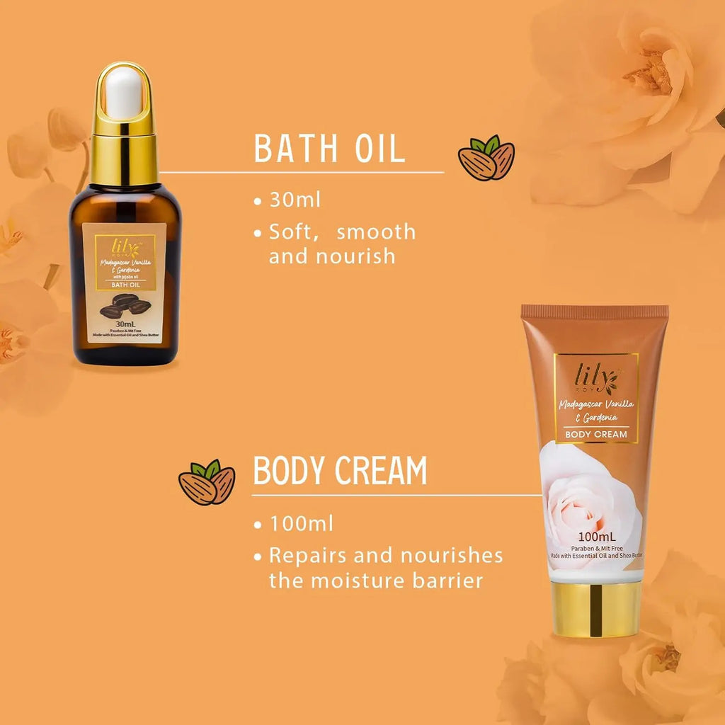 17-Piece Vanilla Bath & Body Gift Set for Women - Spa Basket with Luxurious Essentials