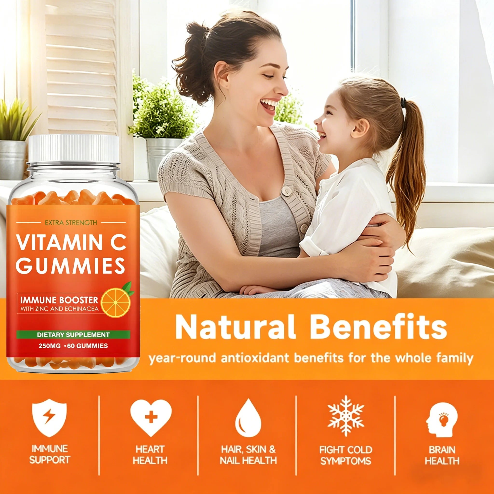 Vitamin C Supplement- Powerful Antioxidant Properties That Support Energy Production, Immunity and Skin Collagen