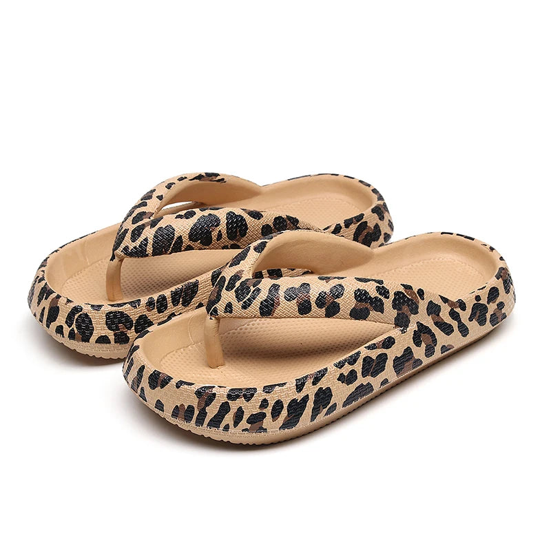 Comfort Flip-Flop Leopard Soft Thick-Soled Cloud