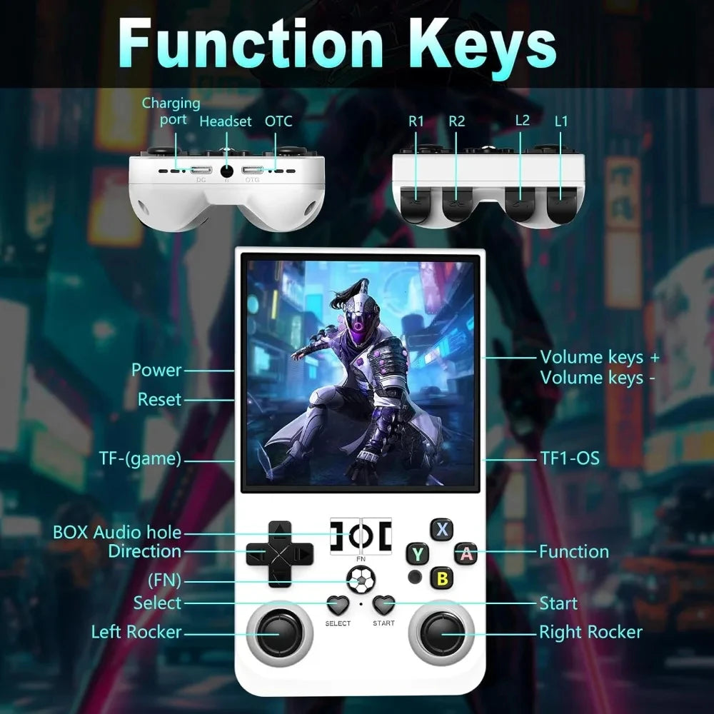 Handheld Game Console 4.0 Inch 64/128GB RK3326 Chip Retro Portable Video Game Player Open Source Pocket Console