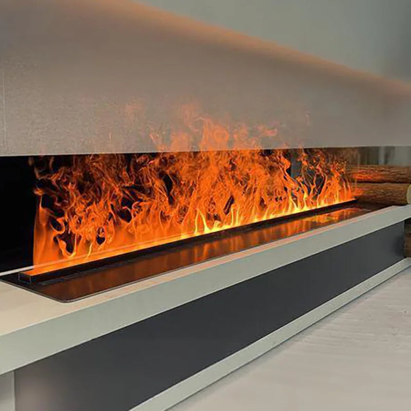 Electric Fireplace 3D Water Vapor Fireplace Local Stock USA Atomized Recessed Steam Fireplace w/Remote Control Timer