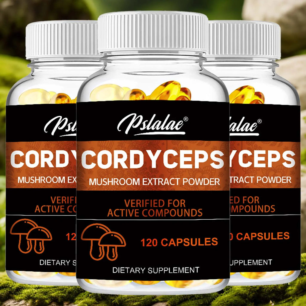 Cordyceps - Mushroom Extract, Provides Energy and Immune Support - 120 Capsules