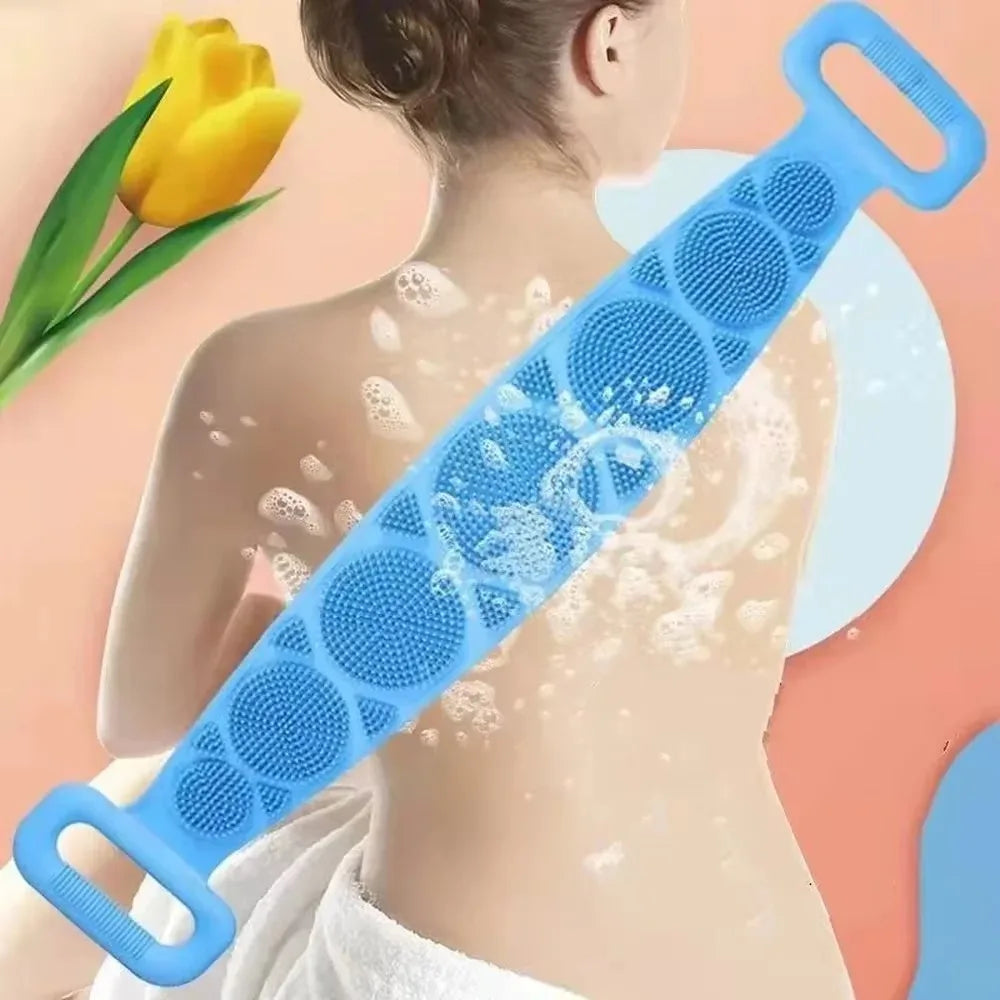 1pc Body Sponge Silicone Body Scrubber Brushes Bath Towels Scrubber