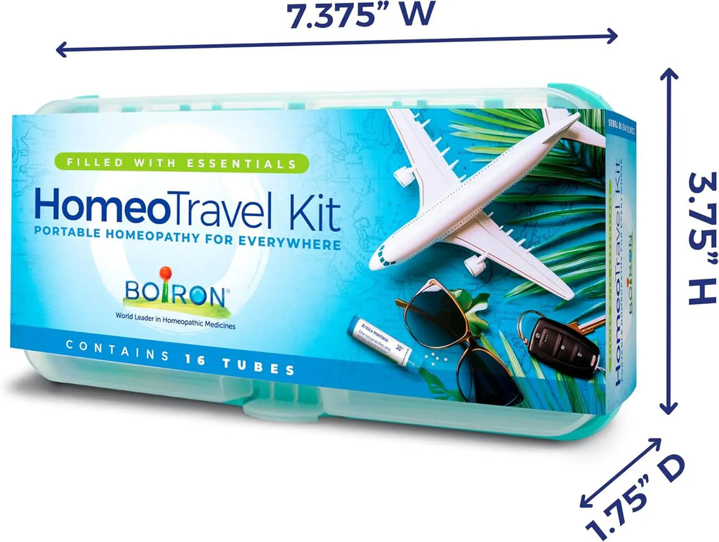 Travel First Aid Kit with 16 Homeopathic Medicines